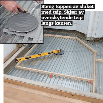 Støpe badegulv Støpe badegulv